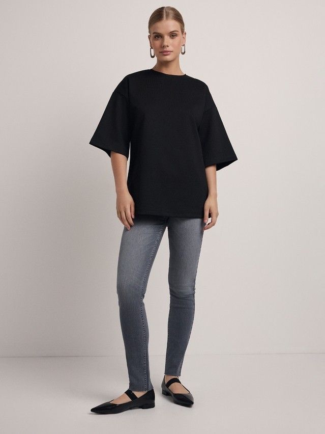 Women's polo neck shirt CONTE ELEGANT LD 2806, s.170-92, black - 1