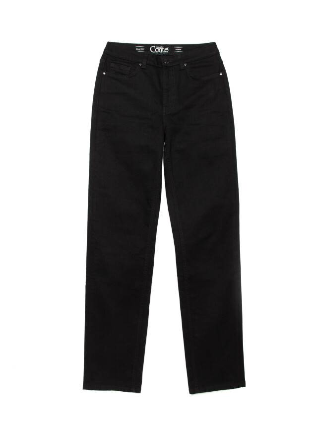 Denim trousers CONTE ELEGANT CON-284, s.170-102, deep black - 4
