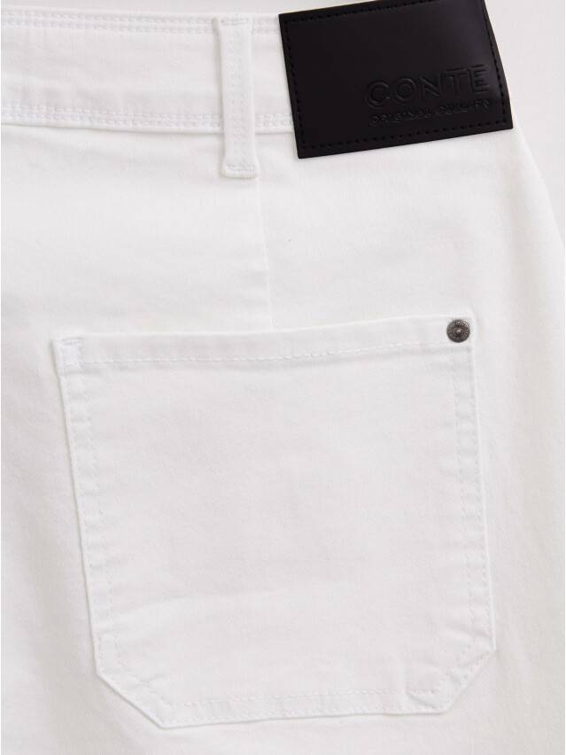 Denim trousers CONTE ELEGANT CON-436, s.170-102, white - 9