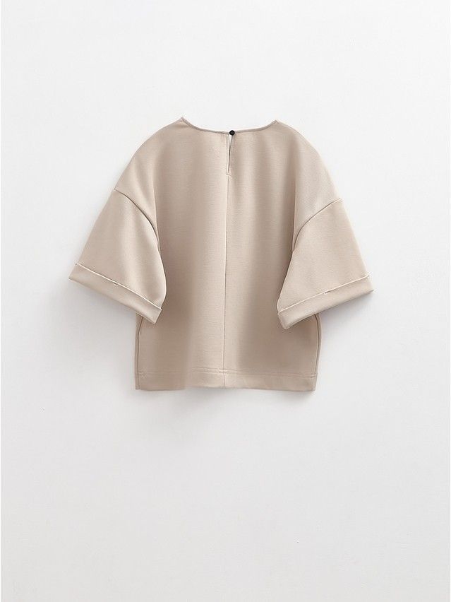 Women's polo neck shirt CONTE ELEGANT LD 2804, s.170-92, beige - 5
