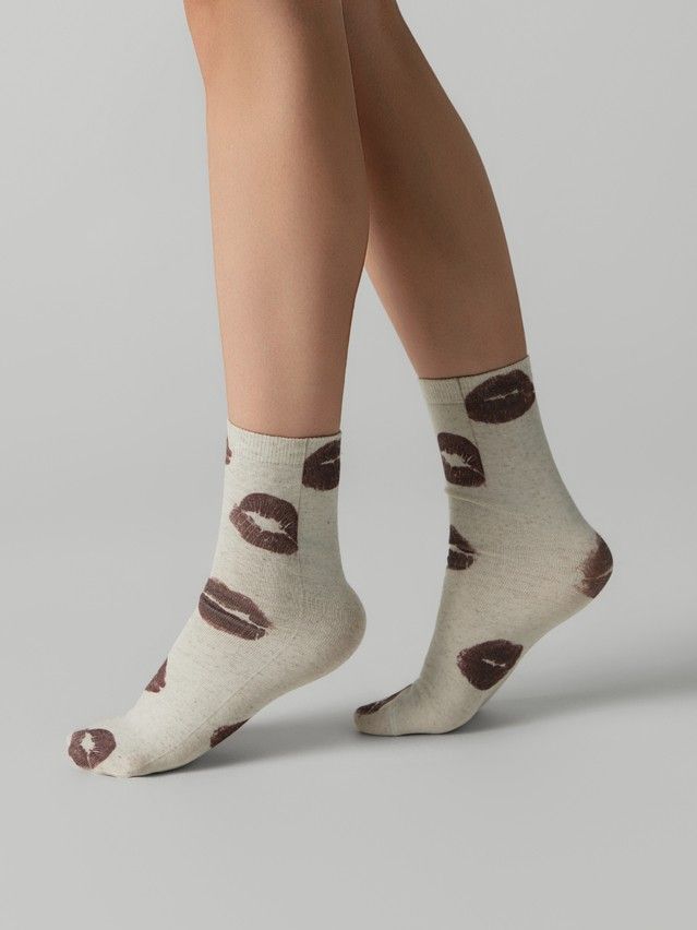 Women's socks CONTE ELEGANT FANTASY, s.23-25, 1141 beige - 3