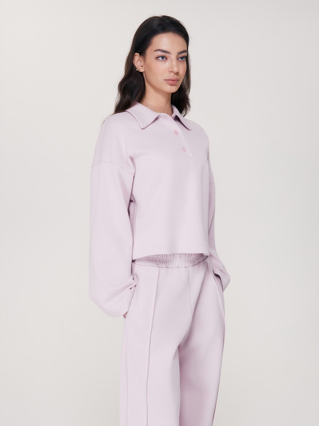 Women's polo neck shirt CONTE LD 3458, s.170-84, pink - 3