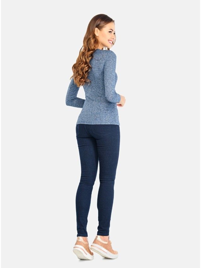 Women's polo neck shirt CONTE ELEGANT LD 686, s.158,164-84, dark blue - 3