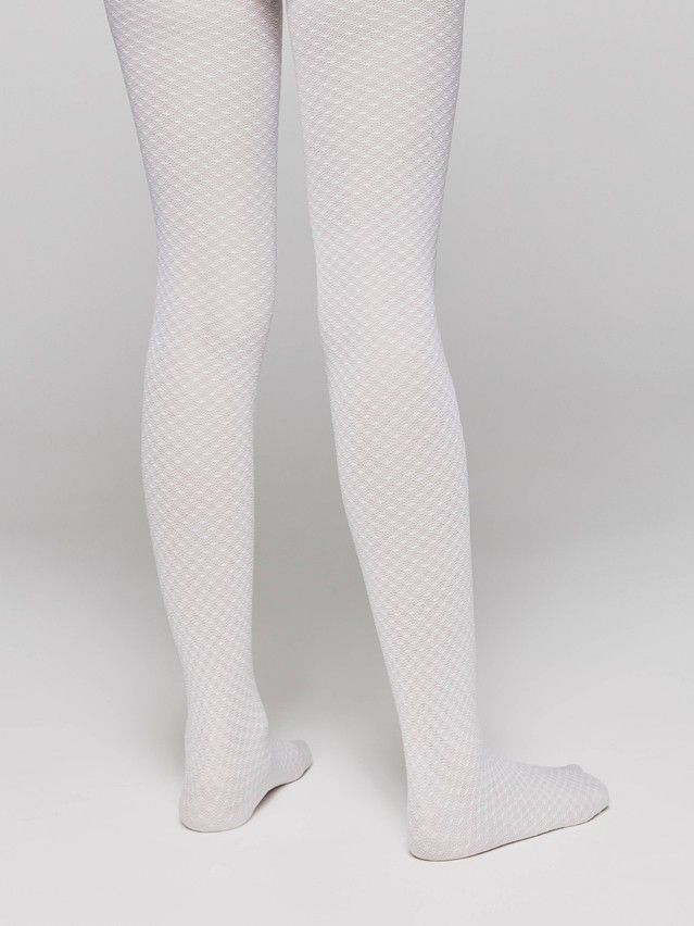 Fancy children's tights CONTE ELEGANT EMILY, s.104-110, bianco - 3