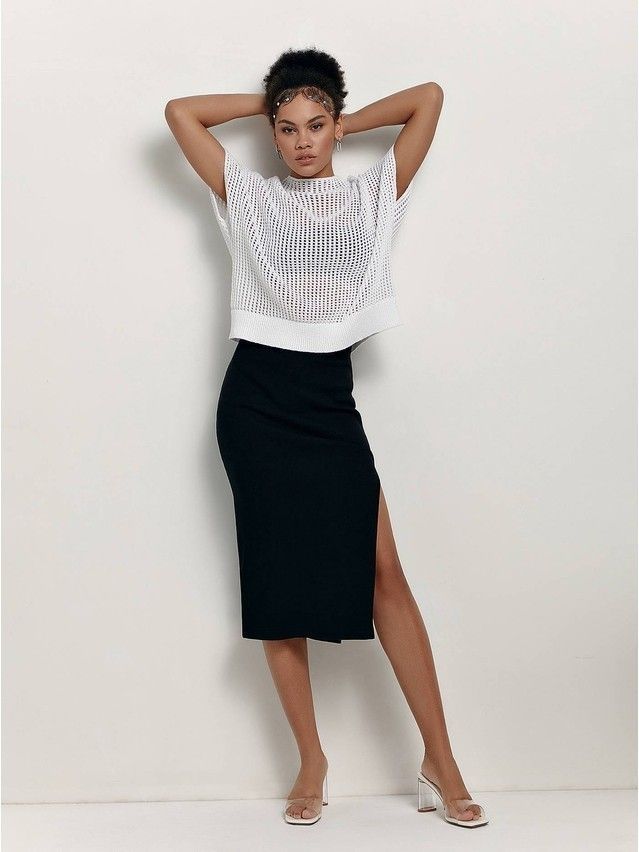 Women's pullover CONTE ELEGANT LDK187, s.170-84, white - 3