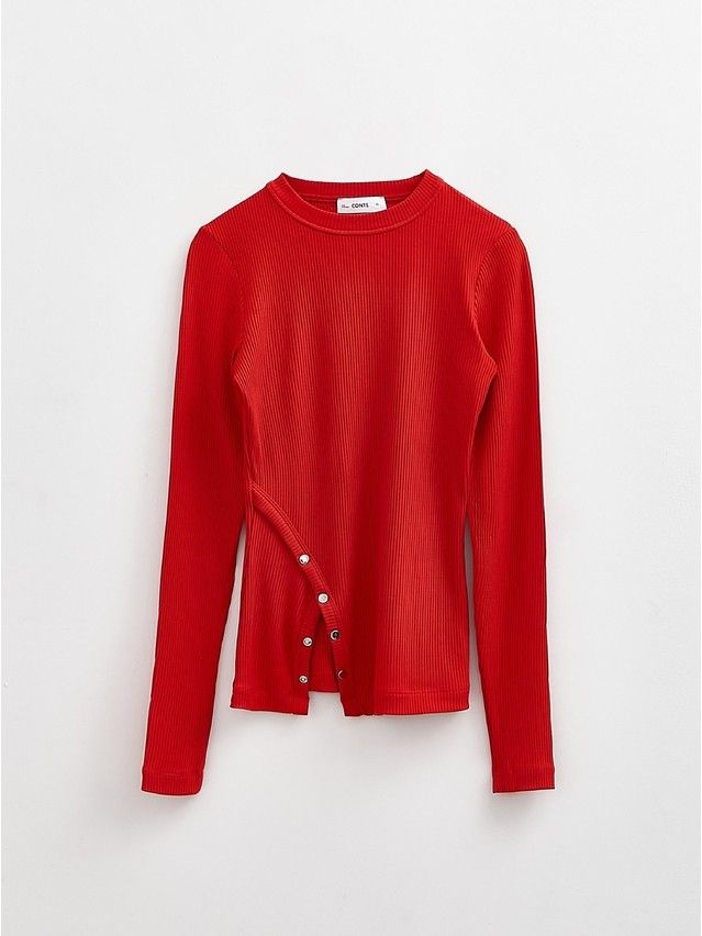 Women's polo neck shirt CONTE ELEGANT LD 2794, s.170-92, crimson red - 5