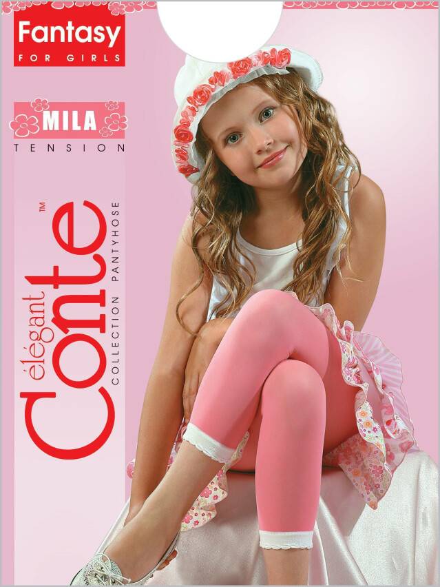Smart children's leggings CONTE ELEGANT MILA, s.104-110, pink - 1