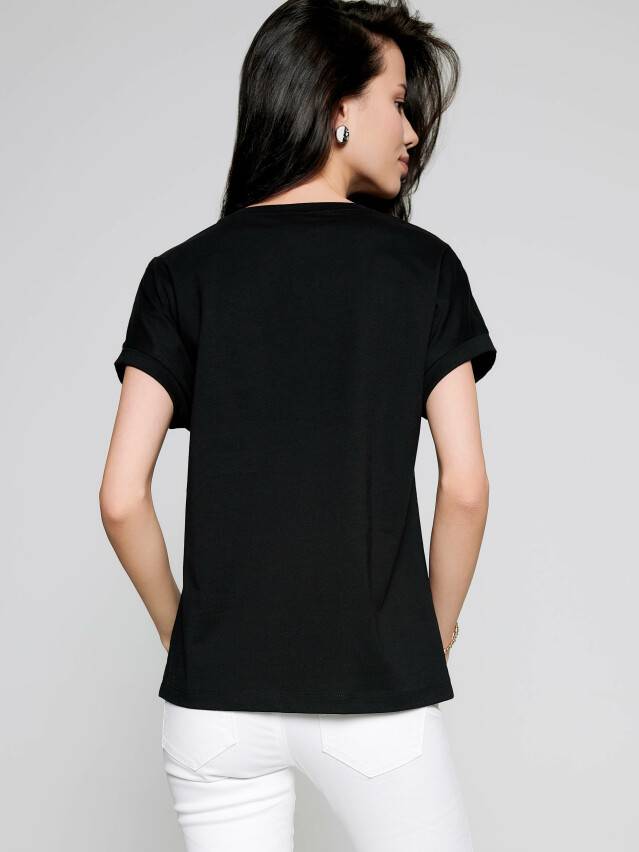 Women's t-shirt LD 1118, s.170-100, black - 2