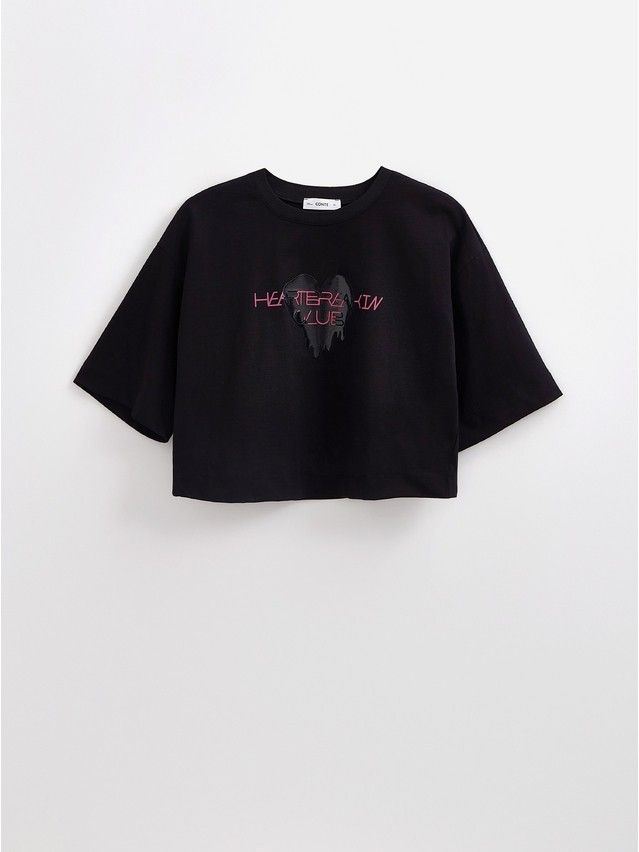Women's polo neck shirt CONTE ELEGANT LD 2715, s.170-92, black-heart - 1