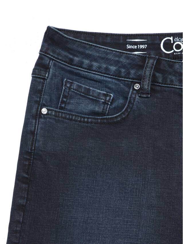 Denim trousers CONTE ELEGANT CON-156, s.170-102, blue-black - 5