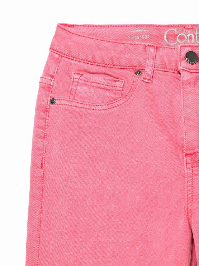 Skinny jeans with High rise CON-236, s.170-102, washed candy pink - 6