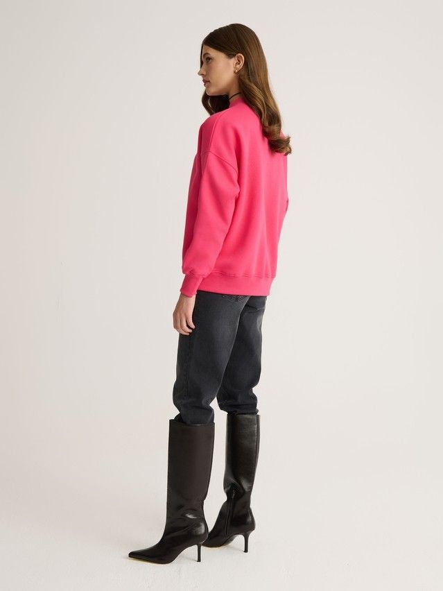 Women's polo neck shirt CONTE ELEGANT LD 2833, s.170-100, pink flash - 3