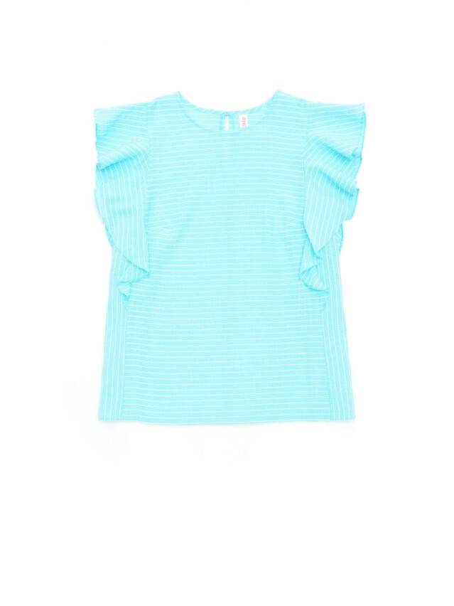Women's blouse LBL 1093, s.170-84-90, aqua blue-white - 4