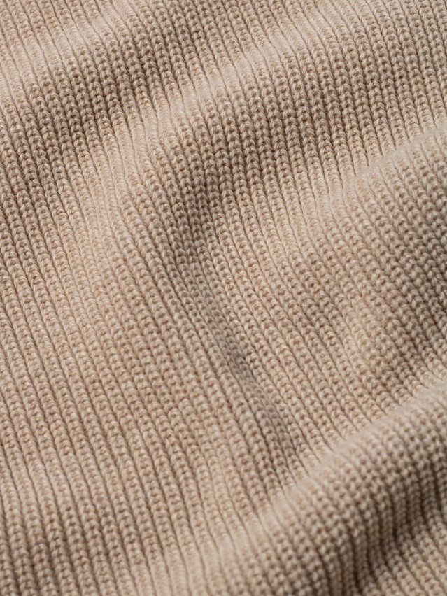 Women's bonnet cap , s.54-56, beige melange - 2