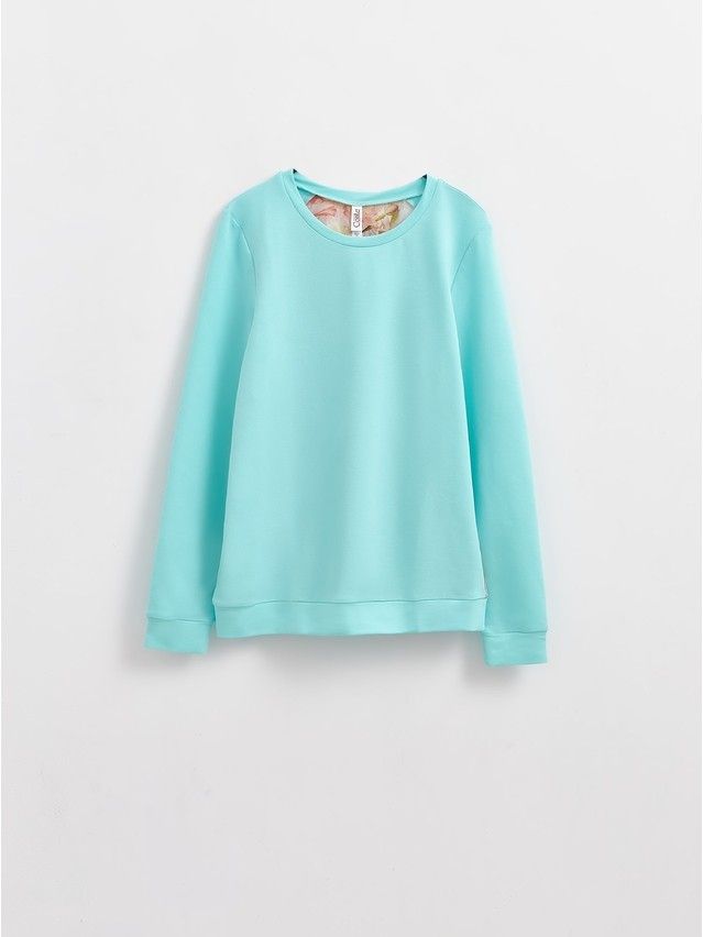 Women's polo neck shirt CONTE ELEGANT LD 704, s.158,164-100, turquoise - 5