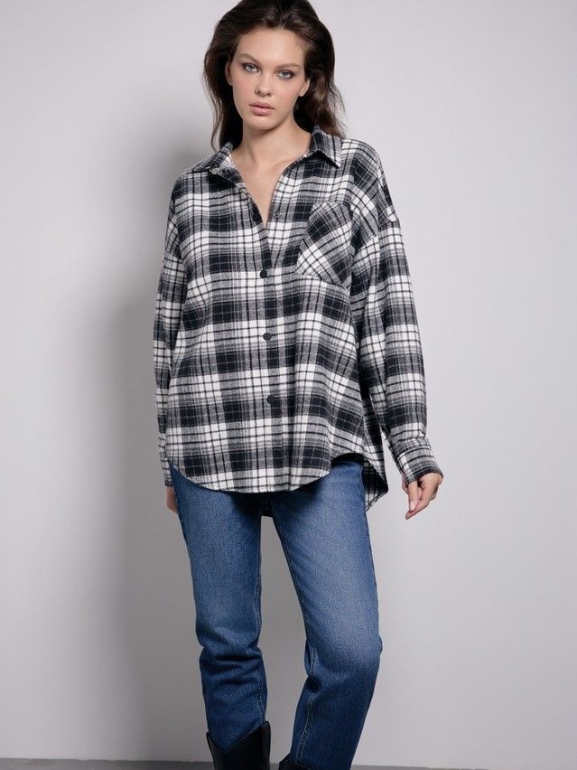 Women's shirt CONTE ELEGANT LRU 3162, s.170-84-90, black-white - 6