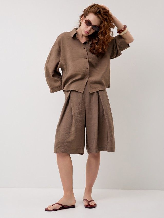 Women's shirt CONTE LRU 3423, s.170-84-90, chocolate - 3