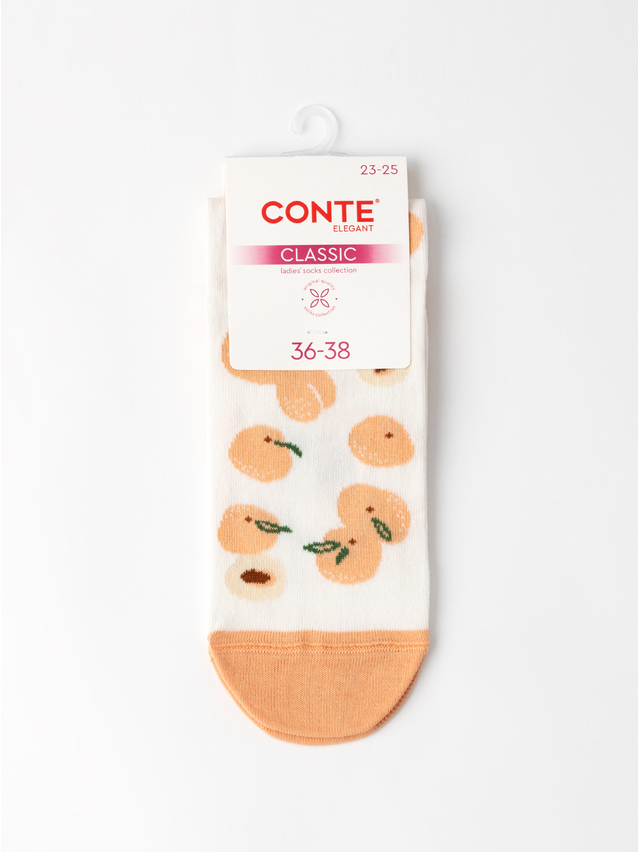 Women's socks CONTE ELEGANT CLASSIC, s.23-25, 962 milky-peach - 5