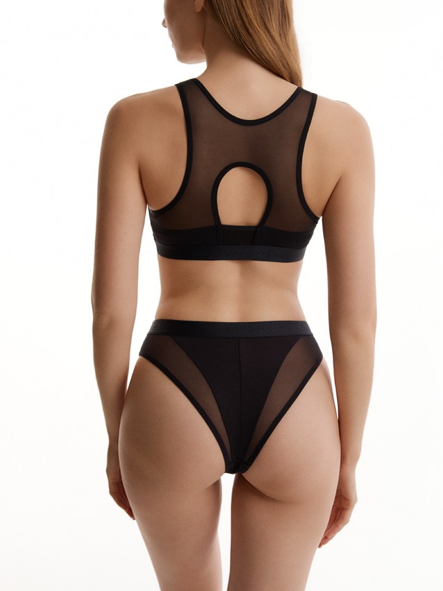 Women's top CONTE DOUBLE LINES LBE 3547, s.170-84, black - 2