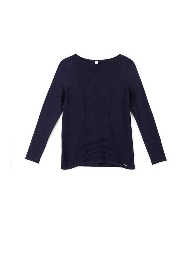 Women's polo neck shirt CONTE ELEGANT LDK030, s.158,164-88, dark blue - 4