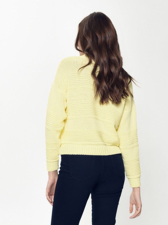 Women's polo neck shirt CONTE ELEGANT LDK042, s.170-84, pastel yellow - 2