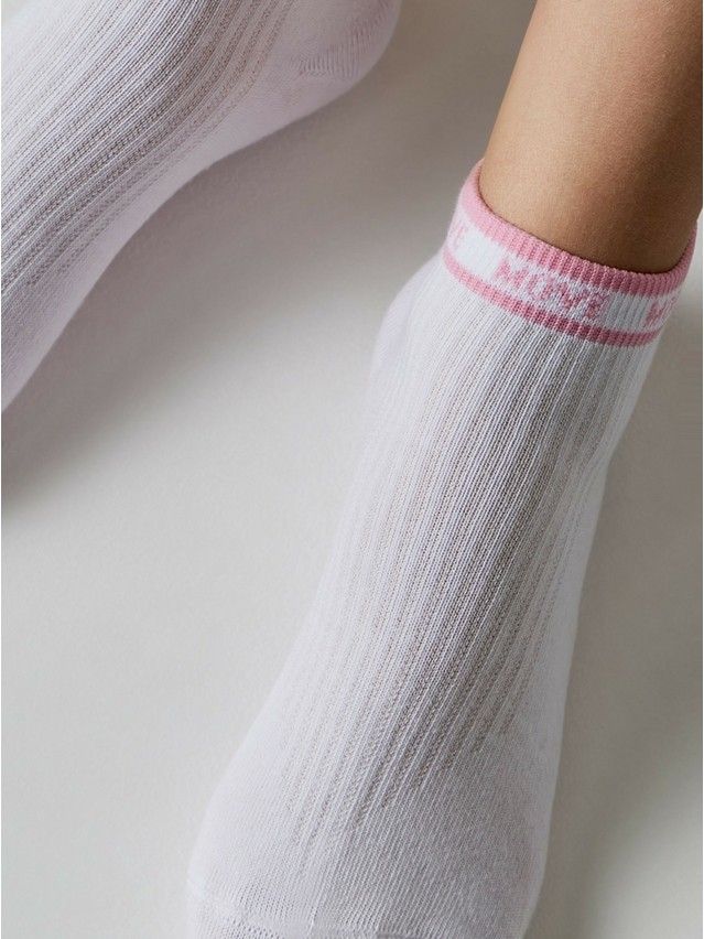 Children's socks CONTE-KIDS ACTIVE, s.16, 580 white-pink - 3