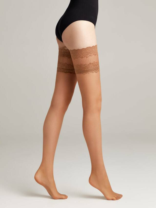 Women's stockings CONTE ELEGANT FLAME, s.23-25 (1/2),bronz - 4
