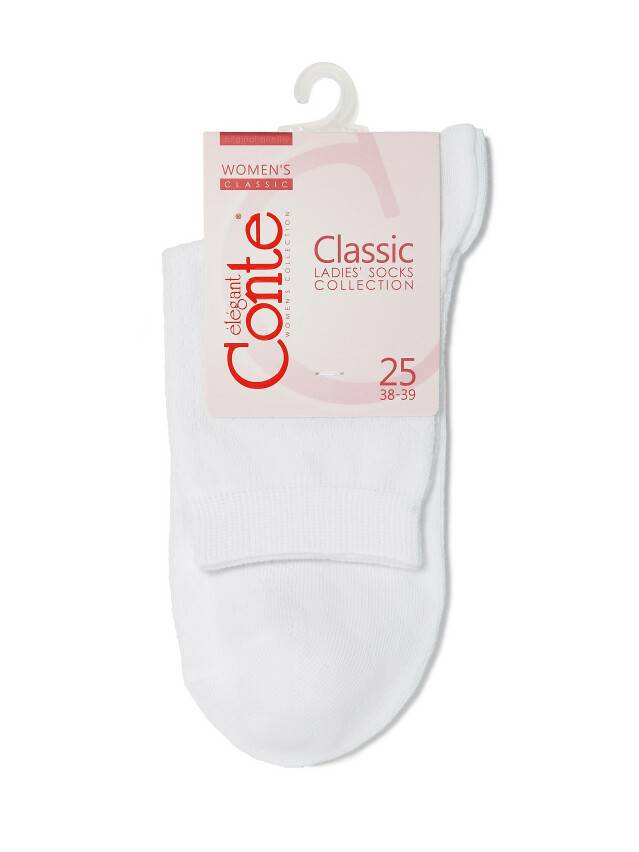 Women's socks CONTE ELEGANT CLASSIC, s.23, 061 white - 3