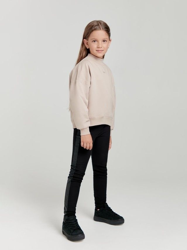 Polo neck shirt for girls CONTE ELEGANT DD 1449, s.128,134-68, light cappuccino - 3