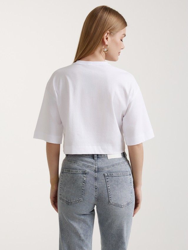 Women's polo neck shirt CONTE ELEGANT LD 3084, s.170-92, white - 2