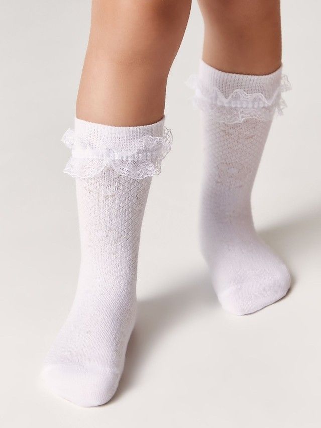 Children's socks CONTE-KIDS TIP-TOP, s.24-26, 080 white - 1