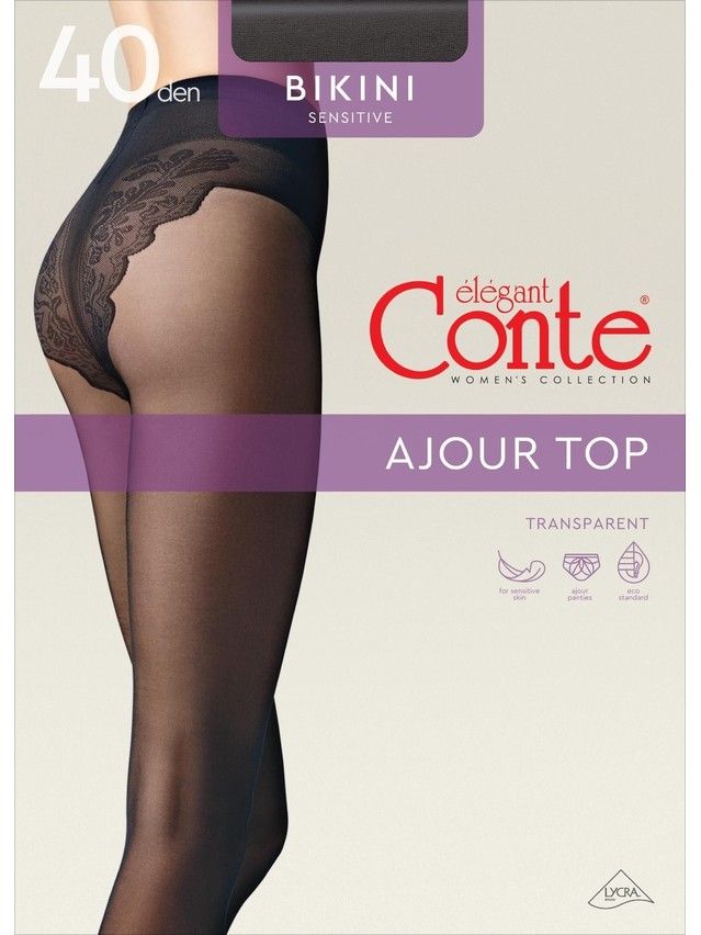 Women's tights CONTE ELEGANT BIKINI 40 (EURO),s.2, nero - 7