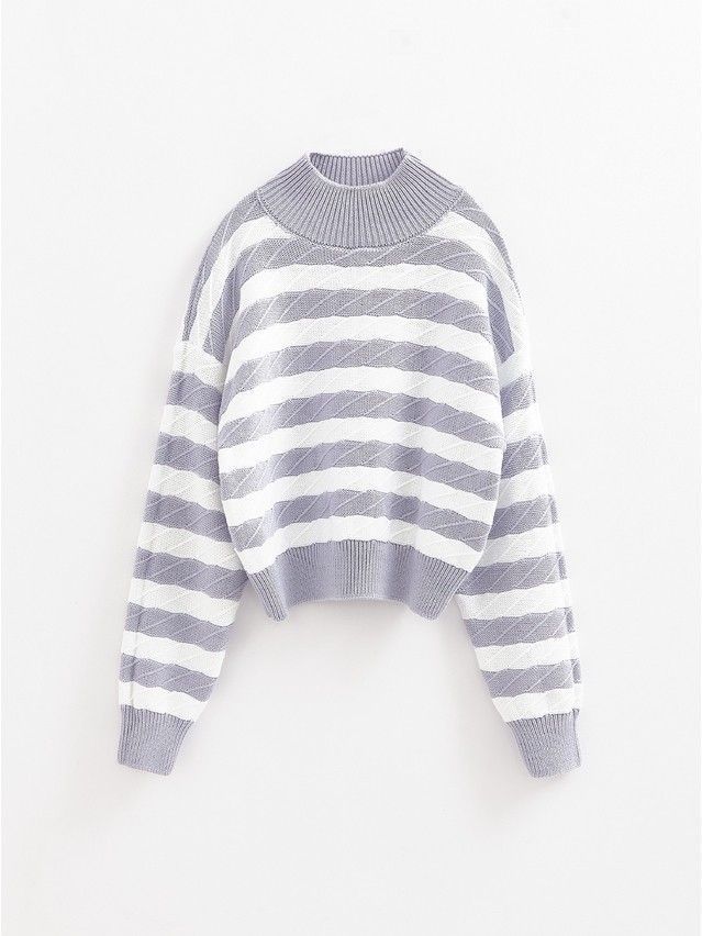 Women's pullover CONTE ELEGANT LDK2399, s.170-84, gray-white - 5