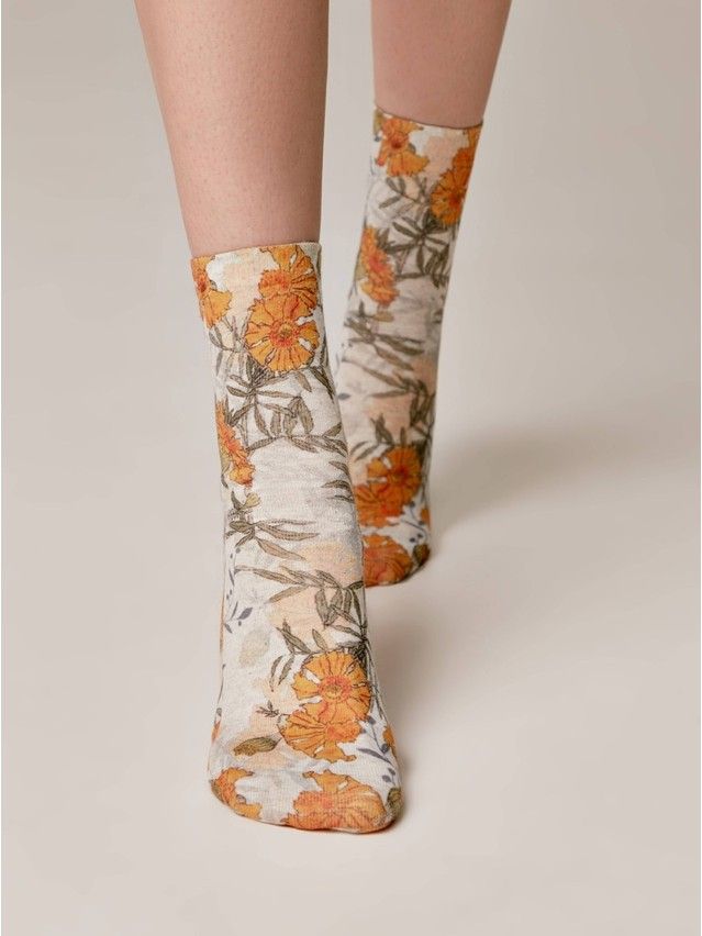 Women's socks CONTE ELEGANT FANTASY, s.23-25, 402 yellow - 3