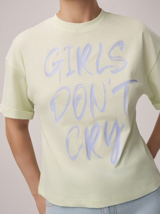 Women's polo neck shirt CONTE ELEGANT LD 2699, s.170-92, pistachio-girls - 3