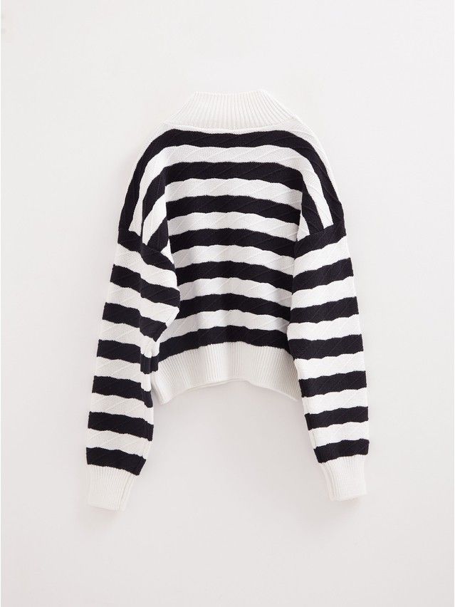 Women's pullover CONTE ELEGANT LDK2399, s.170-84, white-black - 7