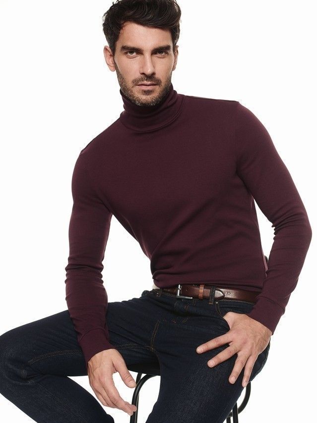 Jumper male MD 816, s.170,176-100, dark bordo - 3
