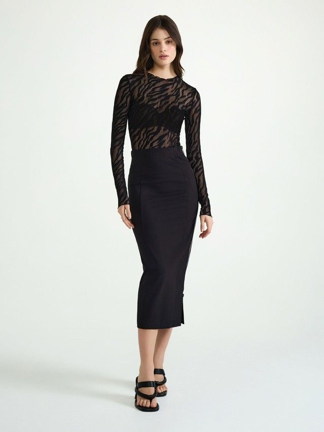Women's skirt CONTE ELEGANT LU 3123, s.170-90, black - 1