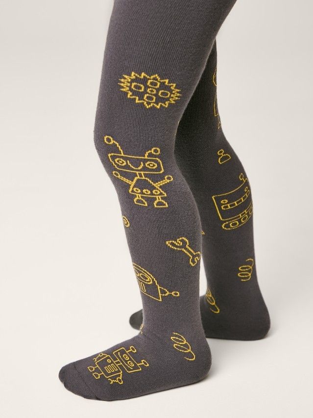 Children's tights CONTE-KIDS SOF-TIKI, s.104-110 (16),695 dark grey - 2