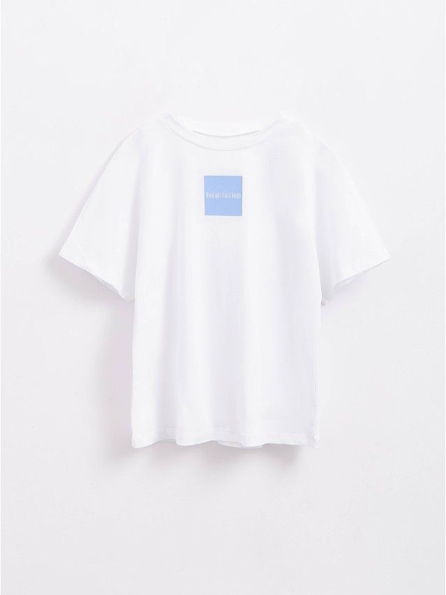 Women's polo neck shirt CONTE ELEGANT LD 1649, s.170-100, white-blue - 1