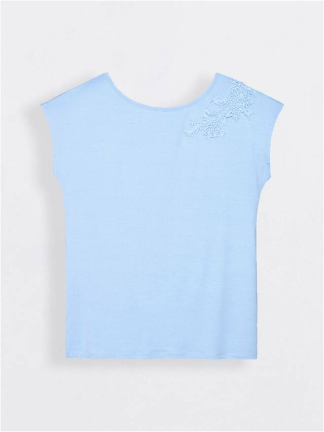 Women's polo neck shirt CONTE ELEGANT LD 711, s.170-104, blue - 1