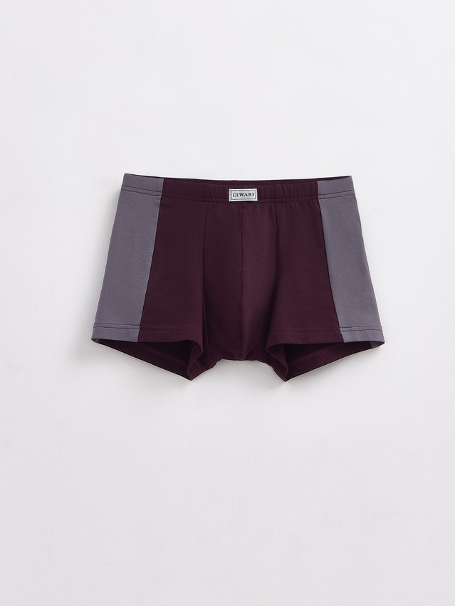 Men's underpants DiWaRi BASIC MEN MSH 3119, s.78,82, dark bordo-grey - 2
