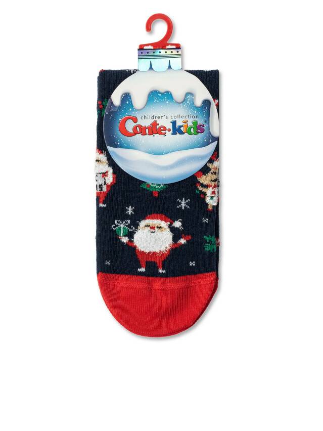 Children's socks CONTE-KIDS NEW YEAR, s.24-29, 517 navy - 2