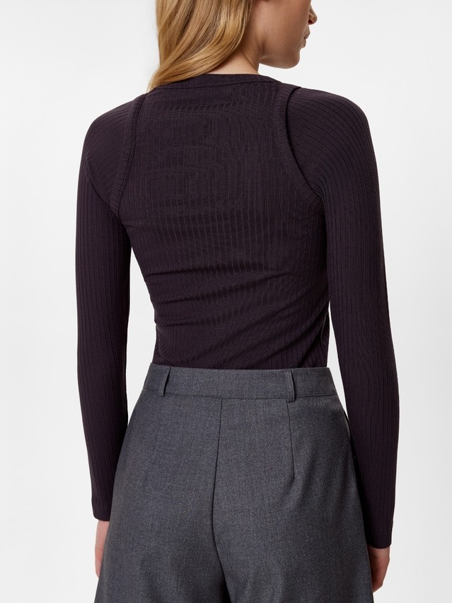 Women's polo neck shirt CONTE LD 3366, s.170-84, graphite - 3