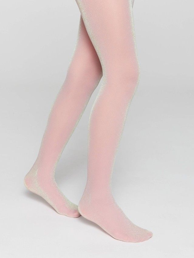 Fancy children's tights CONTE ELEGANT HOLIDAY, s.146-152, dusty rose - 3