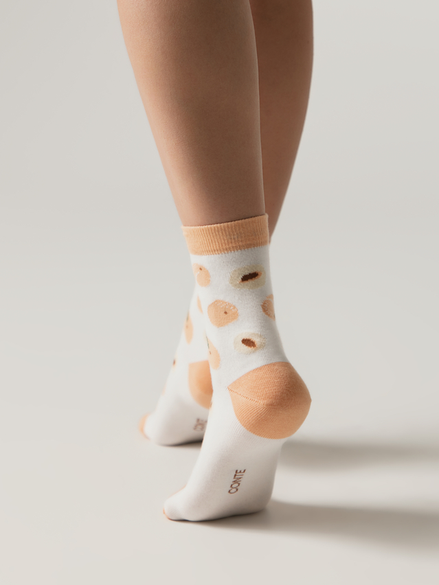 Women's socks CONTE ELEGANT CLASSIC, s.23-25, 962 milky-peach - 2