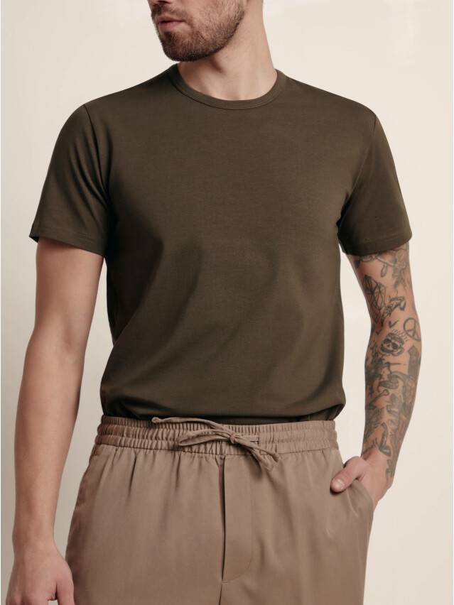 Men's pullover DiWaRi BASIC MF 744, s.170,176-100, khaki - 2
