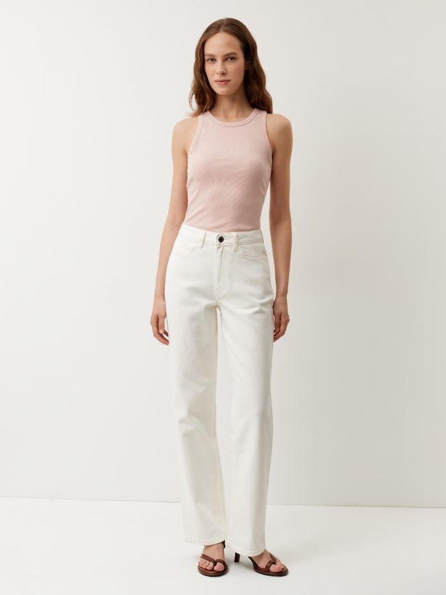 Women's jeans CONTE CON-993, s.164-90, off white - 1