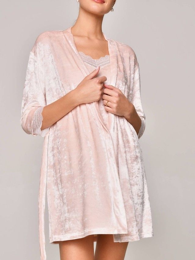 Women's dressing gown Women's dressing gown, s.170-84-90, light pink - 3