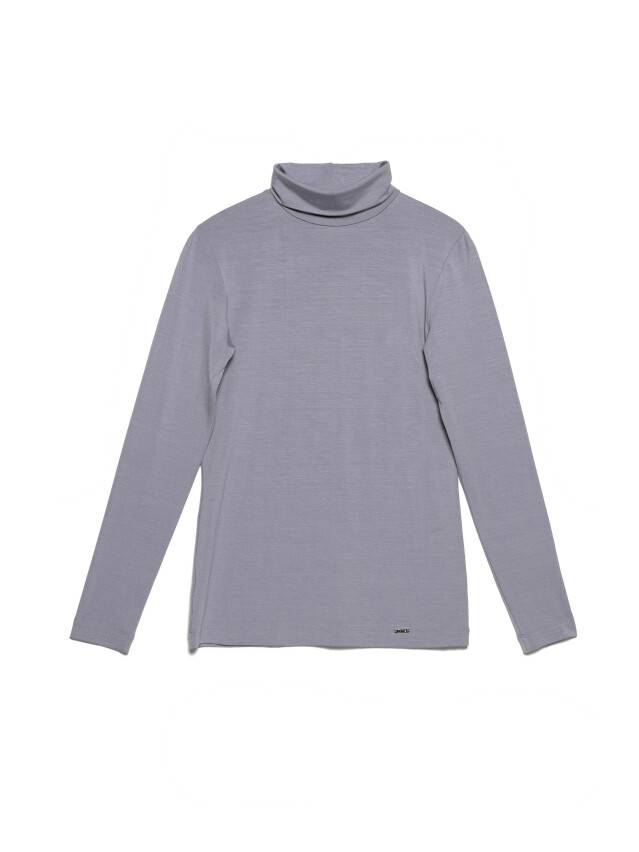 Women's polo neck shirt CONTE ELEGANT LD 1025, s.170-100, lilac grey - 3